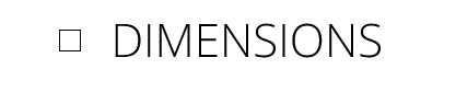 Dimensions